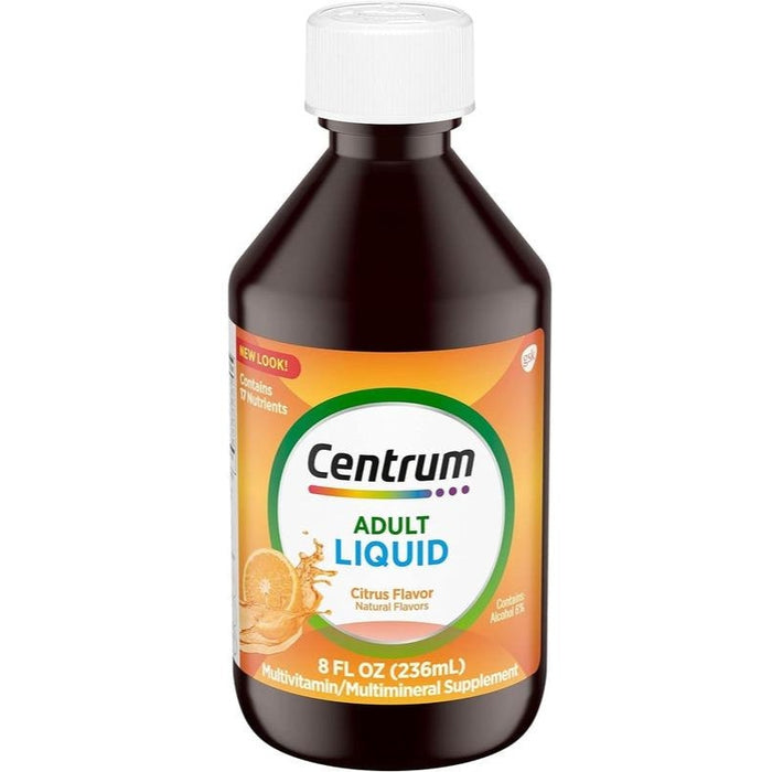 Centrum Liquid Multivitamin Supplement for Adults Citrus Flavor 8oz