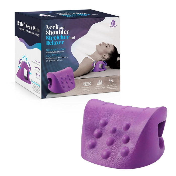 Pursonic Neck and Shoulder Stretcher for Pain Relief and Spine Alignment