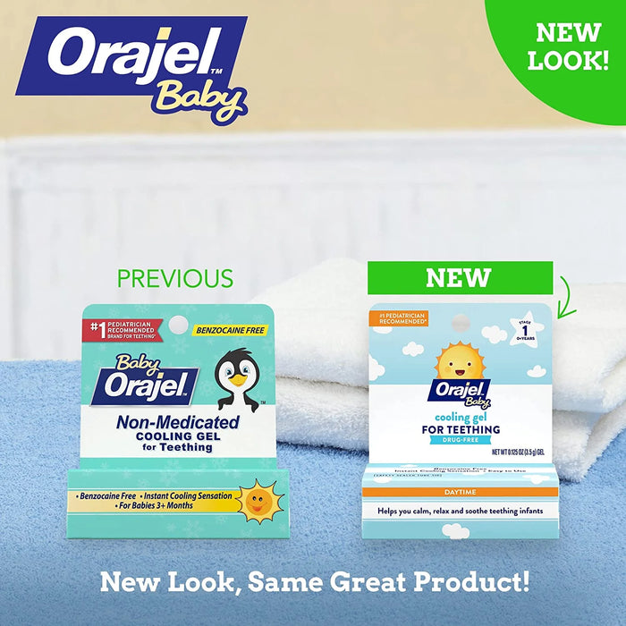 Orajel Non-Medicated Cooling Teething Gel Daytime