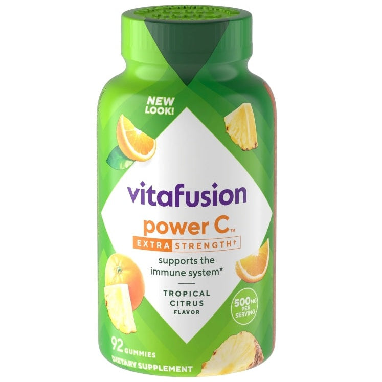 Gomitas de vitamina C Vitafusion Power C Extra Fuertes con Cítricos Tropicales 
