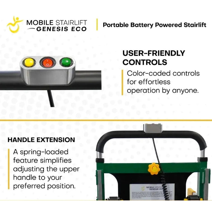 Genesis Eco Mobile Stairlift Battery Powered & Portable Stair Chair