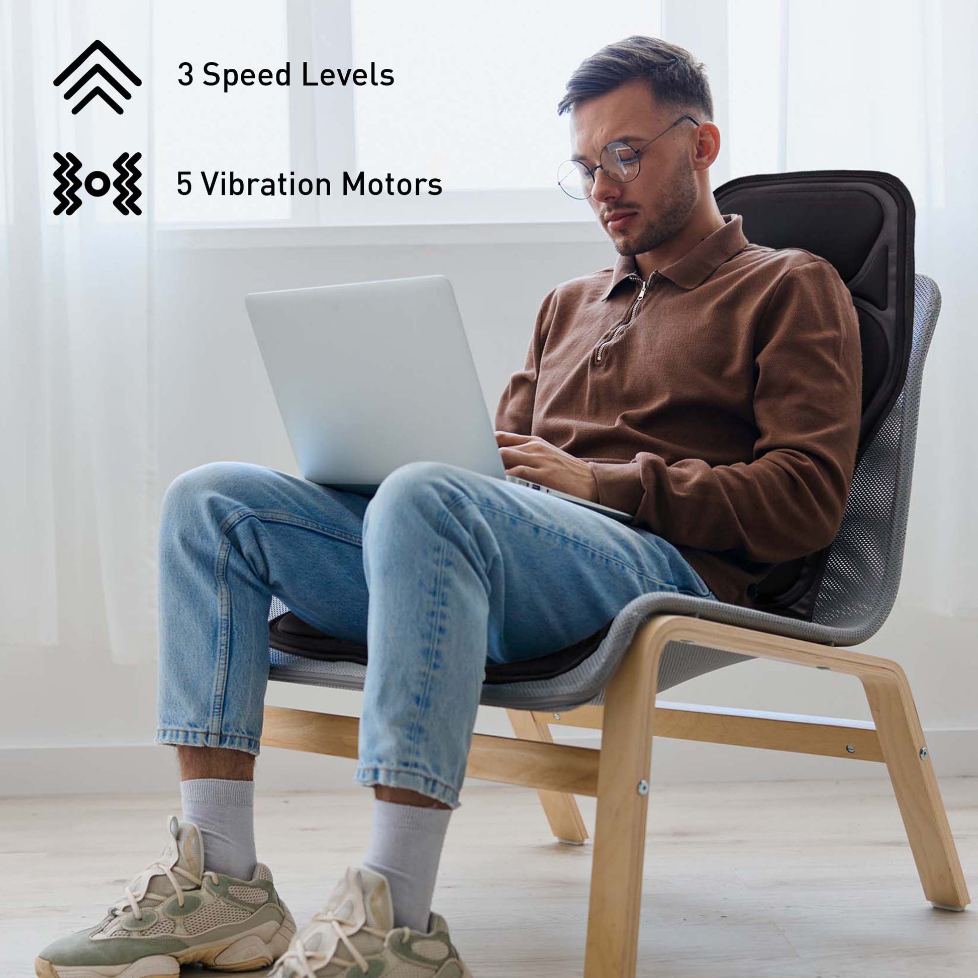 Pursonic Heated Foot Spa and Adjustable Chair Cushion Total Relaxation Pair shophomemed