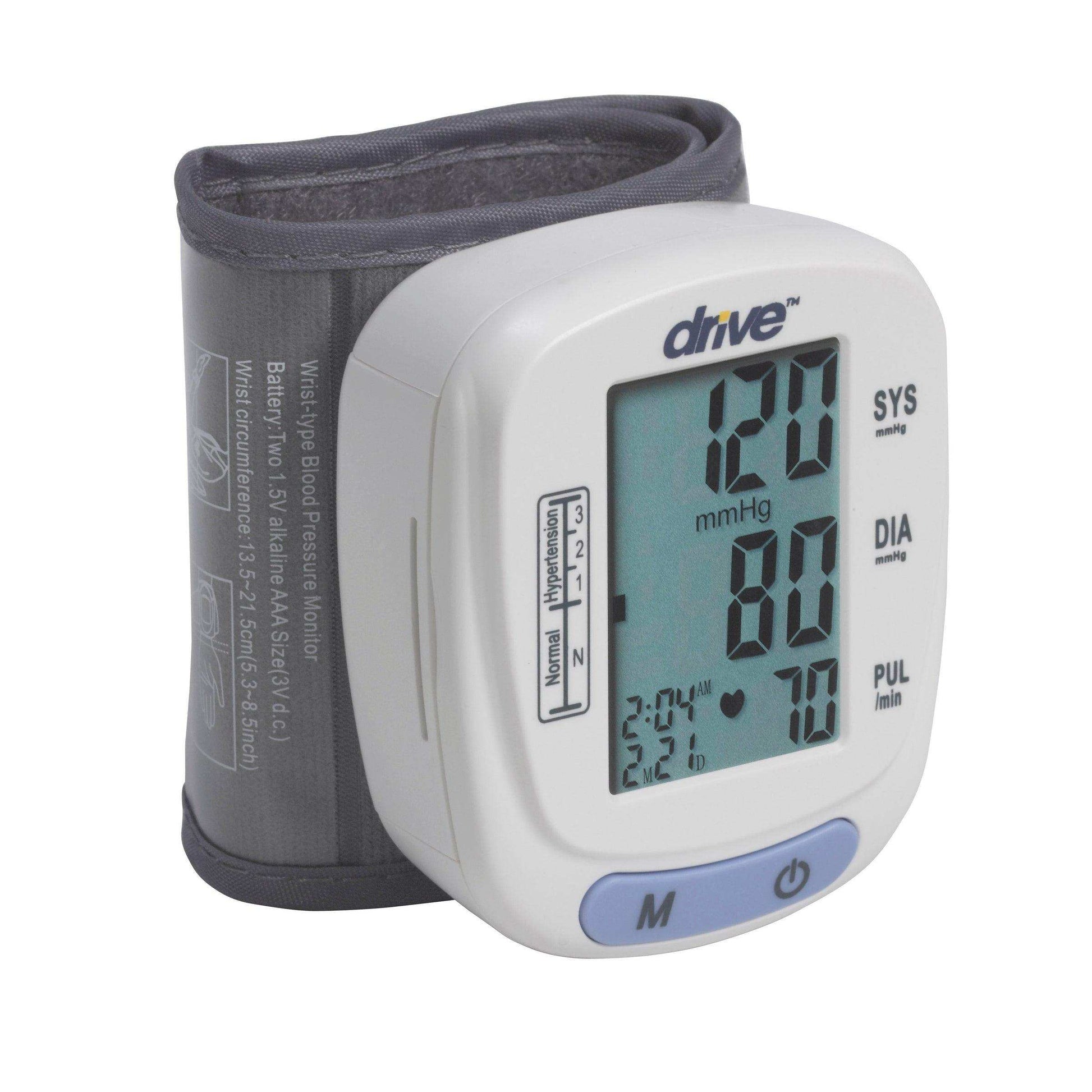 Drive Medical Automatic Blood Pressure Monitor Wrist Model - Shop Home Med