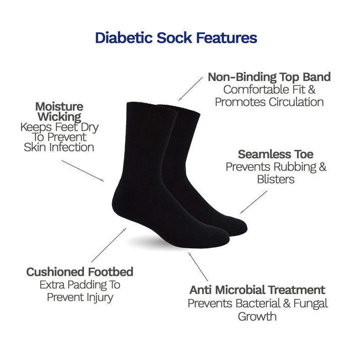 Leader Diabetic Socks Crew