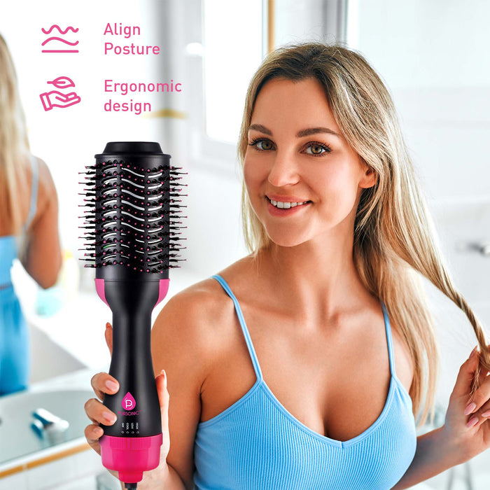 Pursonic Cordless Hair Straightener and One Step Volumizer Brush Bundle shophomemed