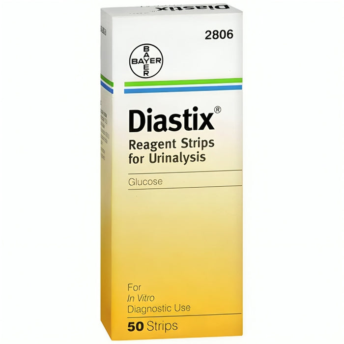 Bayer Diastix Reagent Urinalysis Glucose Strips - 50 Ct