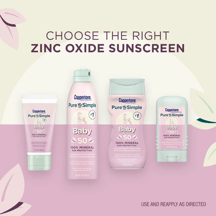 Coppertone Pure & Simple Baby Sunscreen Stick SPF50