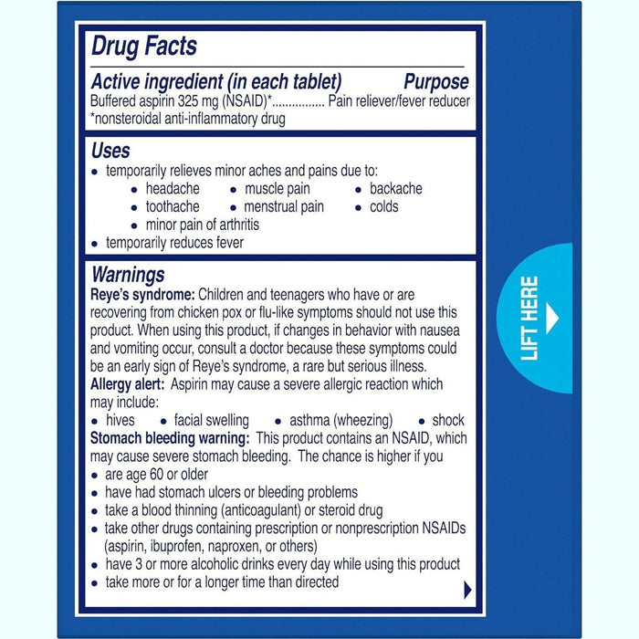 Alka-Seltzer Effervescent Aspirin Pain Relief Tablets Original - 24ct - Shop Home Med