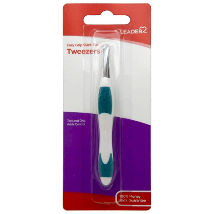 Leader Easy Grip Slant Tip Tweezer