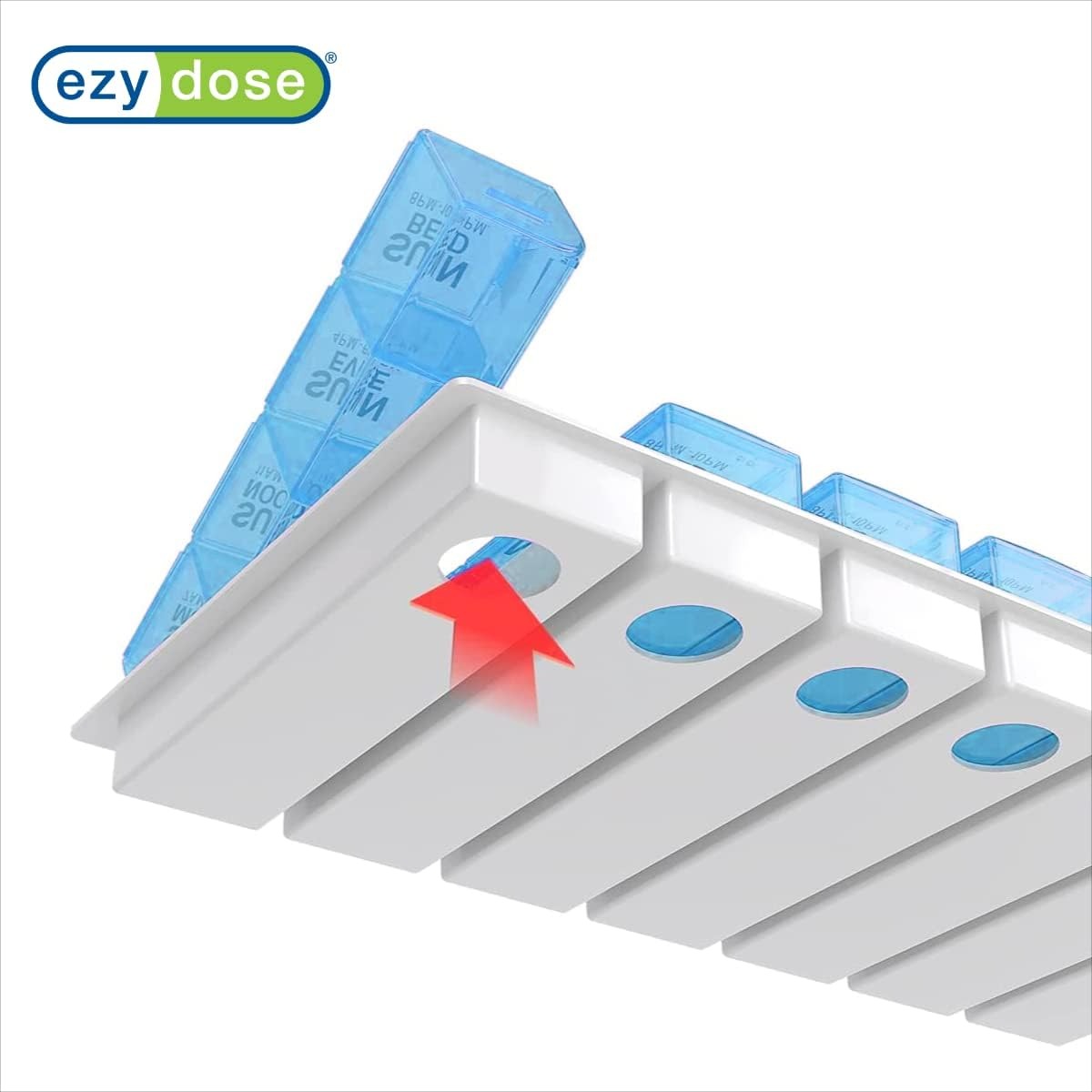 Ezy Dose Weekly 4 Times-A-Day Medication Organizer Medium