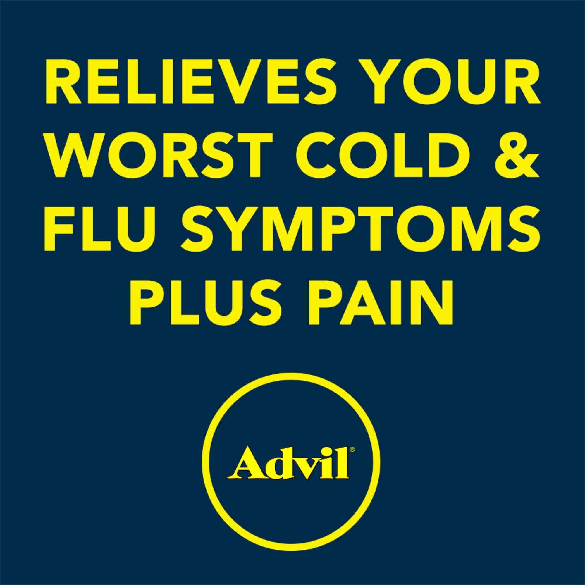 Advil Multi-Symptom Cold and Flu Pain Reliever Tablets - 10 Count - Shop Home Med