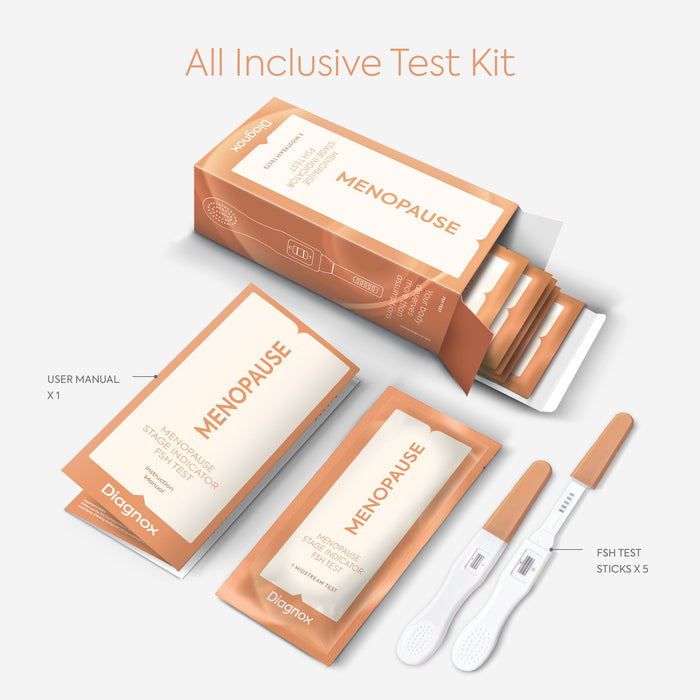 Diagnox FSH Menopause Test Home Menopause Staging Kit - 5 Pack