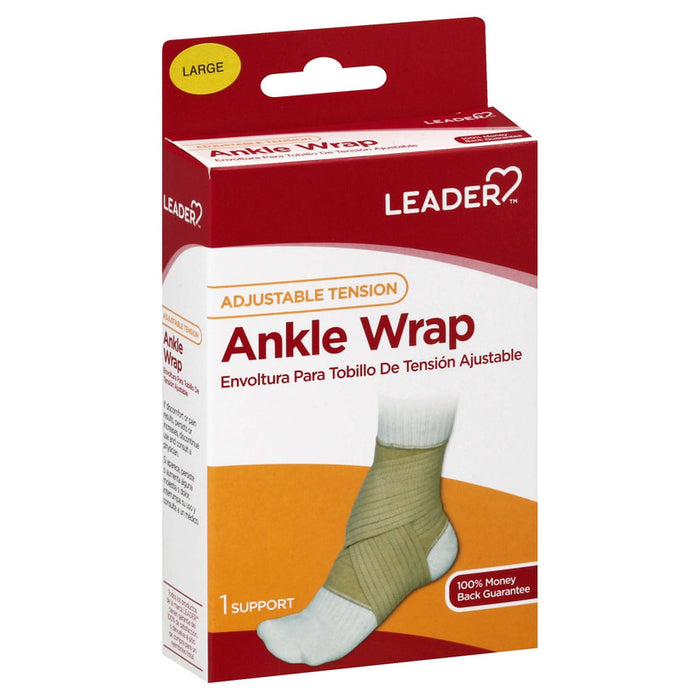 Leader Adjustable Tension Ankle Wrap