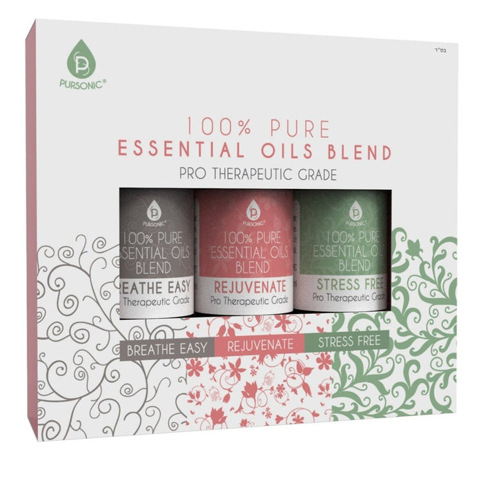 Pursonic 100% Pure Essential Oil Blends & Aromatherapy Oils Set