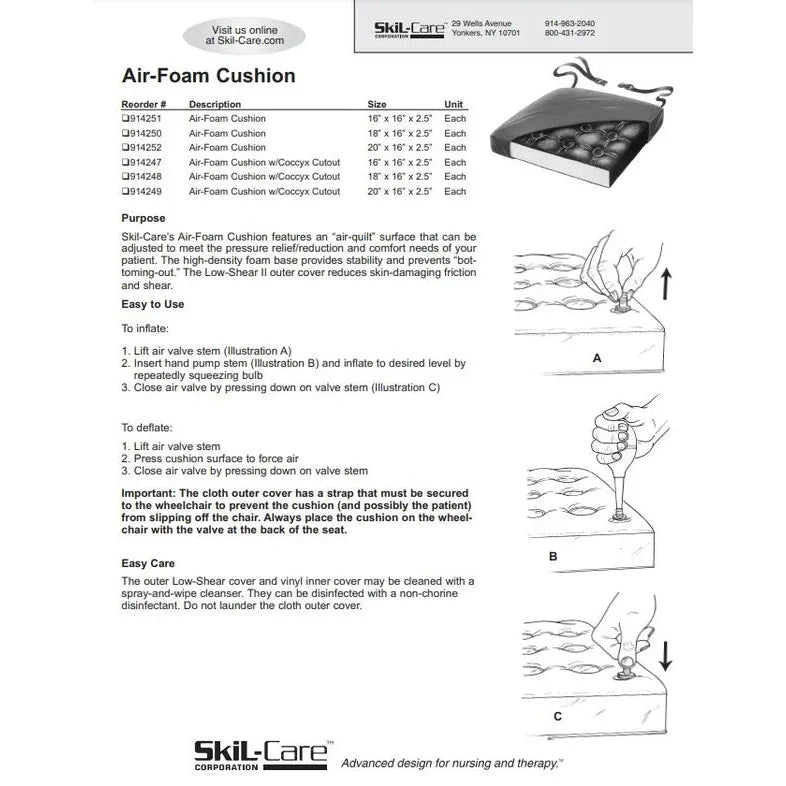 SkiL-Care Foam Air Cushion shophomemed
