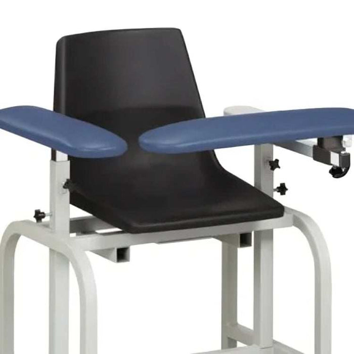 Clinton Standard Lab Series Blood Draw Chair with Flip Arm and Drawer