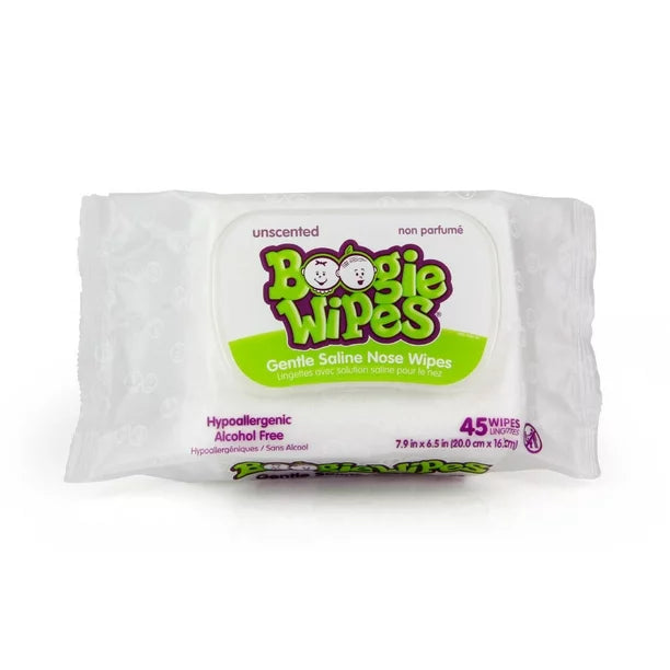 Boogie Wipes Unscented Saline Nose Wipes