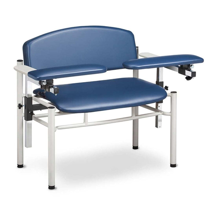 Clinton SC Series Extra-Wide Blood Draw Chair with Padded Flip Arm and Drawer