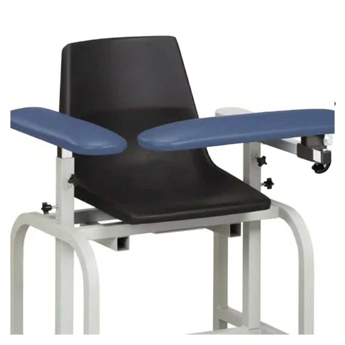 Clinton H Series E-Z Clean Blood Drawing Chair with ClintonClean Plastic Arm and Drawer