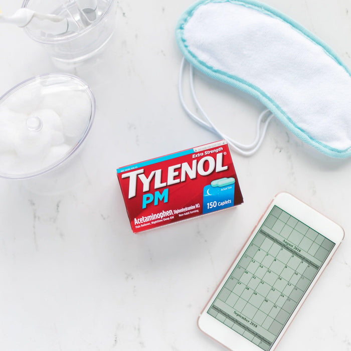 Tylenol PM Extra Strength Pain Reliever & Sleep Aid Caplets - 150 Ct