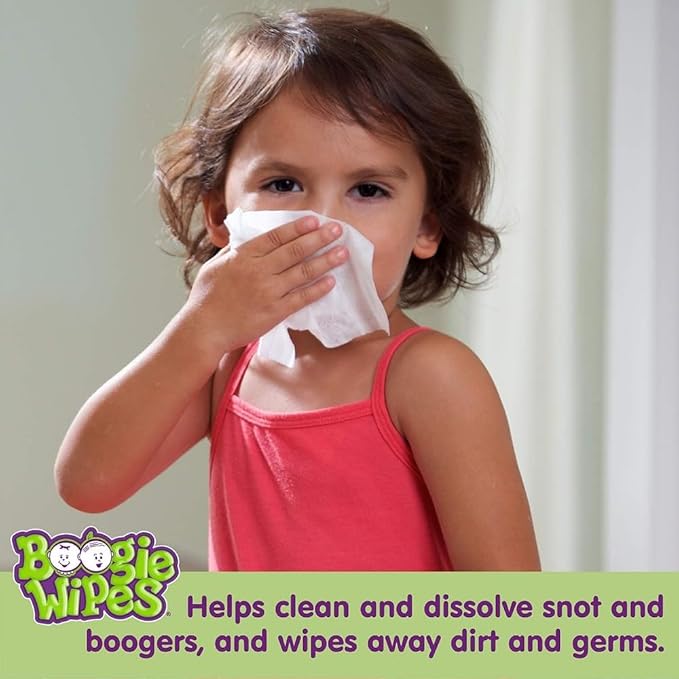 Boogie Wipes Unscented Saline Nose Wipes