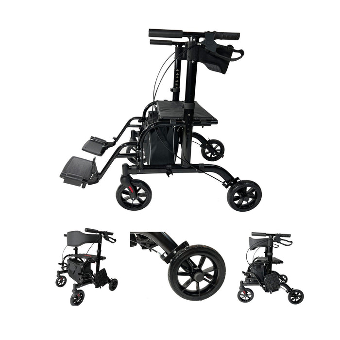 Pursonic Purstability 2-in-1 Rolling Rollator Wheelchair Walker