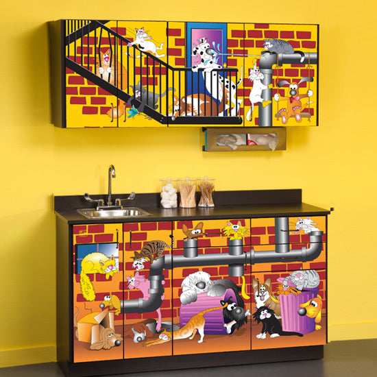 Clinton Imagination Series Pediatric Base and Wall Cabinets