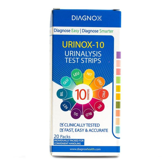 Diagnox Urinox-10 Urinalysis Test Strips