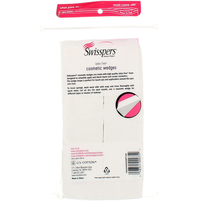 Swisspers Cosmetic Application Wedges - 32 Ct