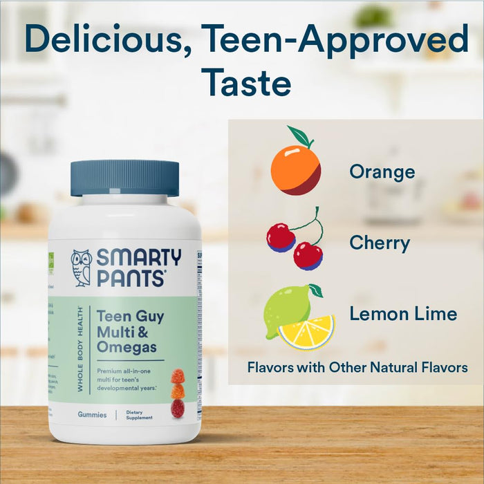 Smarty Pants Teen Guy Multi & Omega 3 Fish Oil Gummy Vitamins