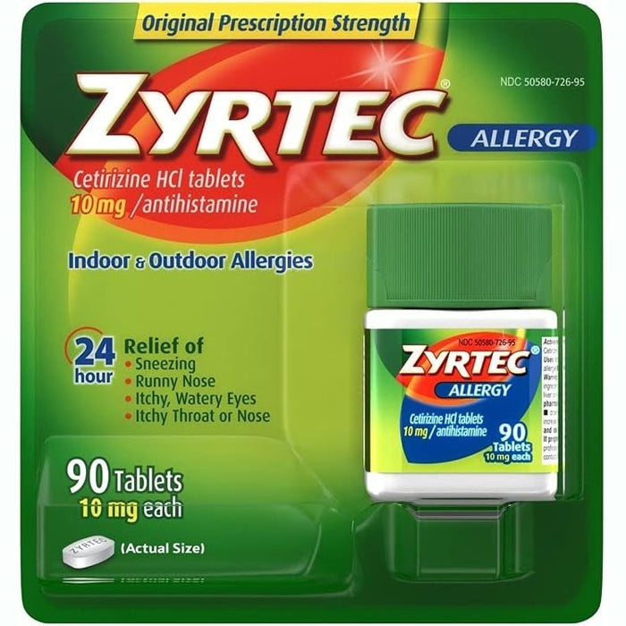 Zyrtec 24 Hour Allergy Relief Tablets