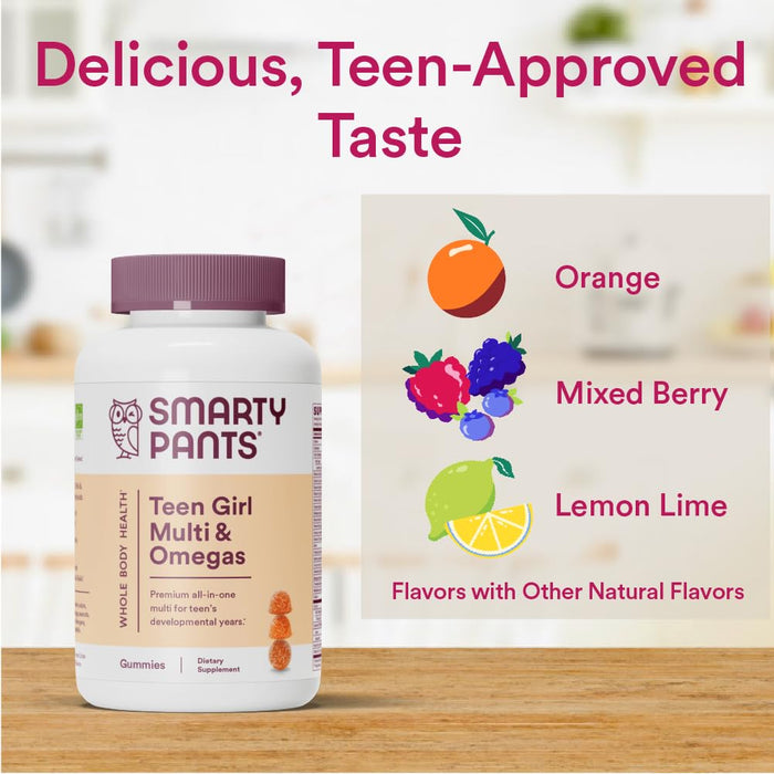 Smarty Pants Teen Girl Multi & Omega 3 Fish Oil Gummy Vitamins