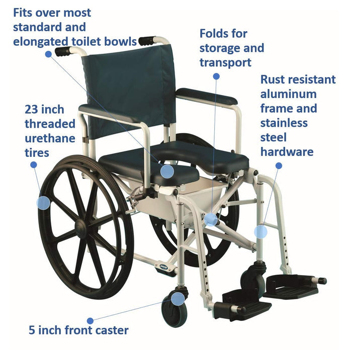 Invacare Mariner Rehab Shower Commode Chair