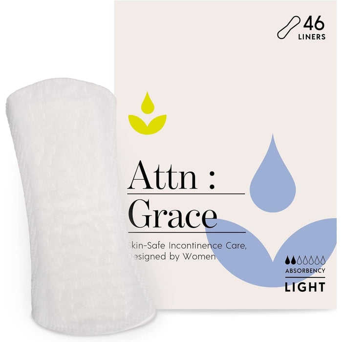 Attn Grace Incontinence Panty Liners with Breathable Top Sheet