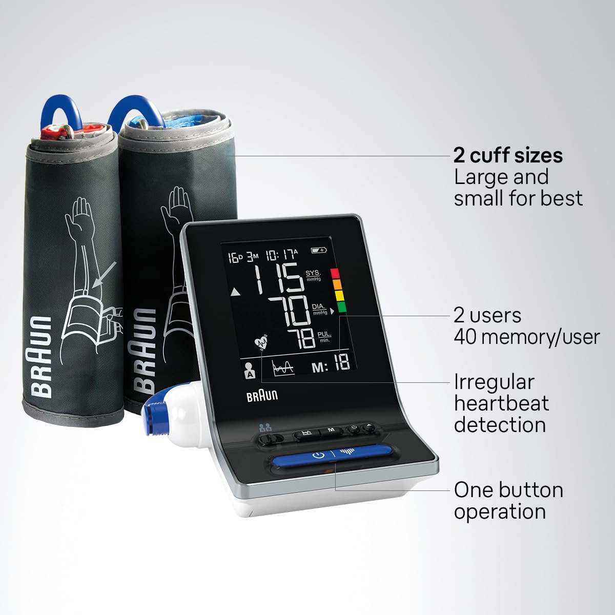 Braun ExactFit 3 Upper Arm Blood Pressure Monitor