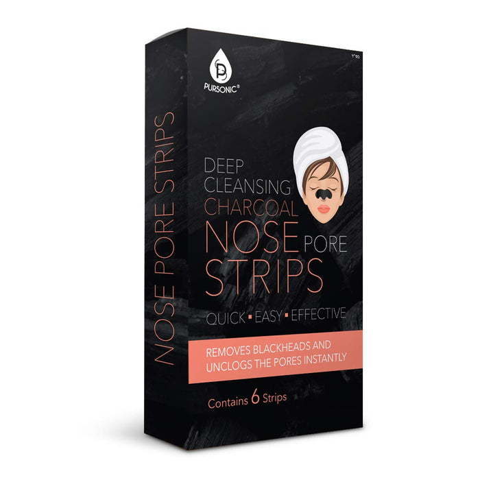 Pursonic Deep Cleansing Charcoal Nose Pore Strip - 6 Ct