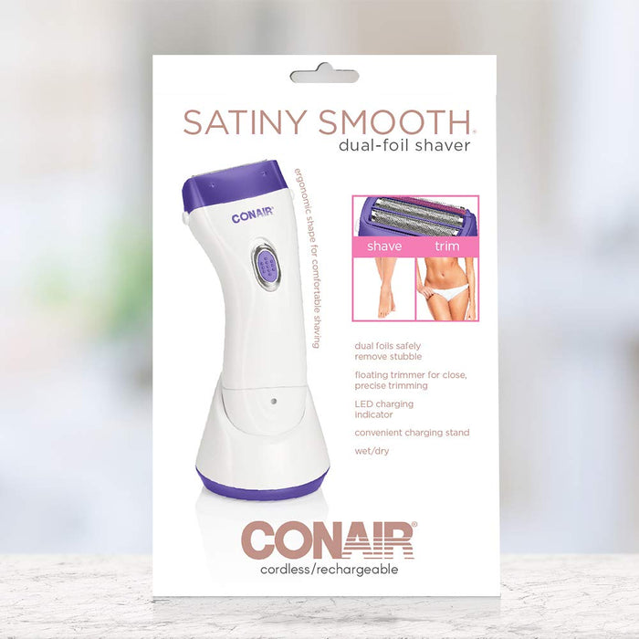 Conair Ladies Dual Foil Wet/Dry Rechargeable Shaver