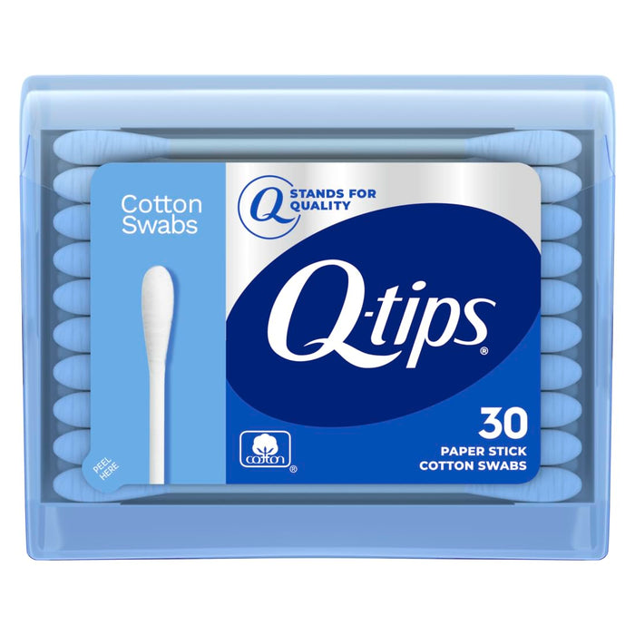 Q-Tips Travel Cotton Swabs Purse Pack - 30 Ct