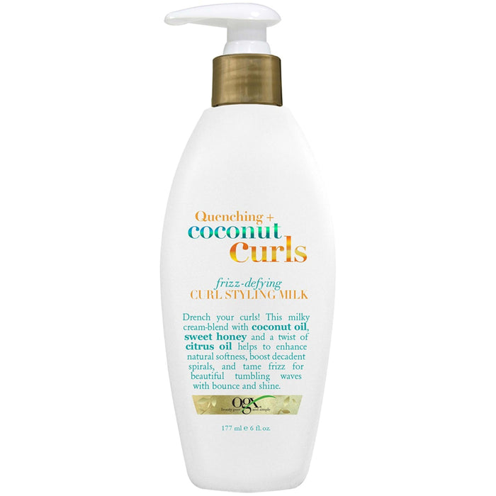 Ogx Quenching + Coconut Curls Frizz-Defying Curl Styling Milk - 6 Oz