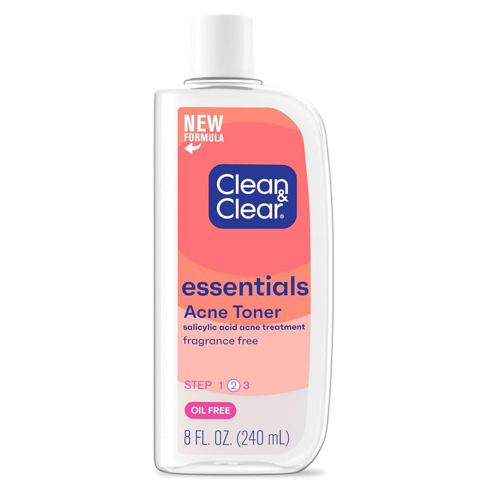 Clean &amp; Clear Essentials Astringente de limpieza profunda sin aceite, 8 fl. onz
