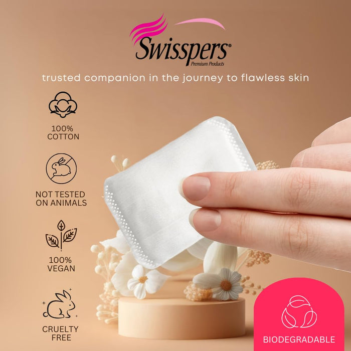 Swisspers Premium Cotton Pillow Pads - 100 Ct