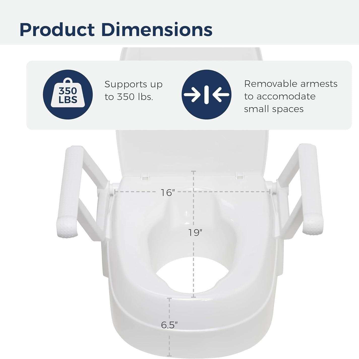 Drive Medical PreserveTech Universal Raised Toilet Seat - Shop Home Med