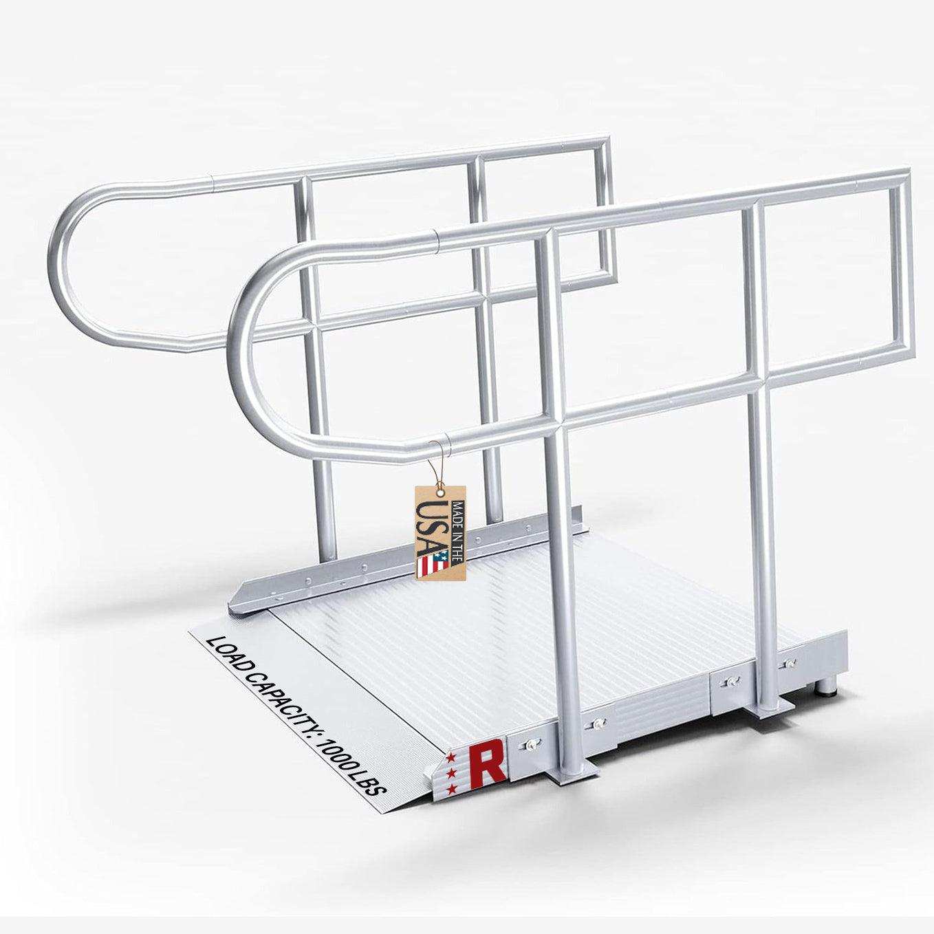Rampit USA Empower Series Semi-Portable Ramp with Legs and Handrails ...