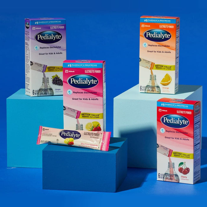 Pedialyte Electrolyte Hydration Drink Powder Packets