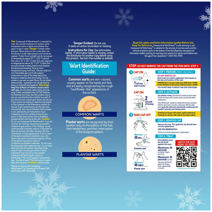 Compound W NitroFreeze Wart Remover, Maximum Freeze