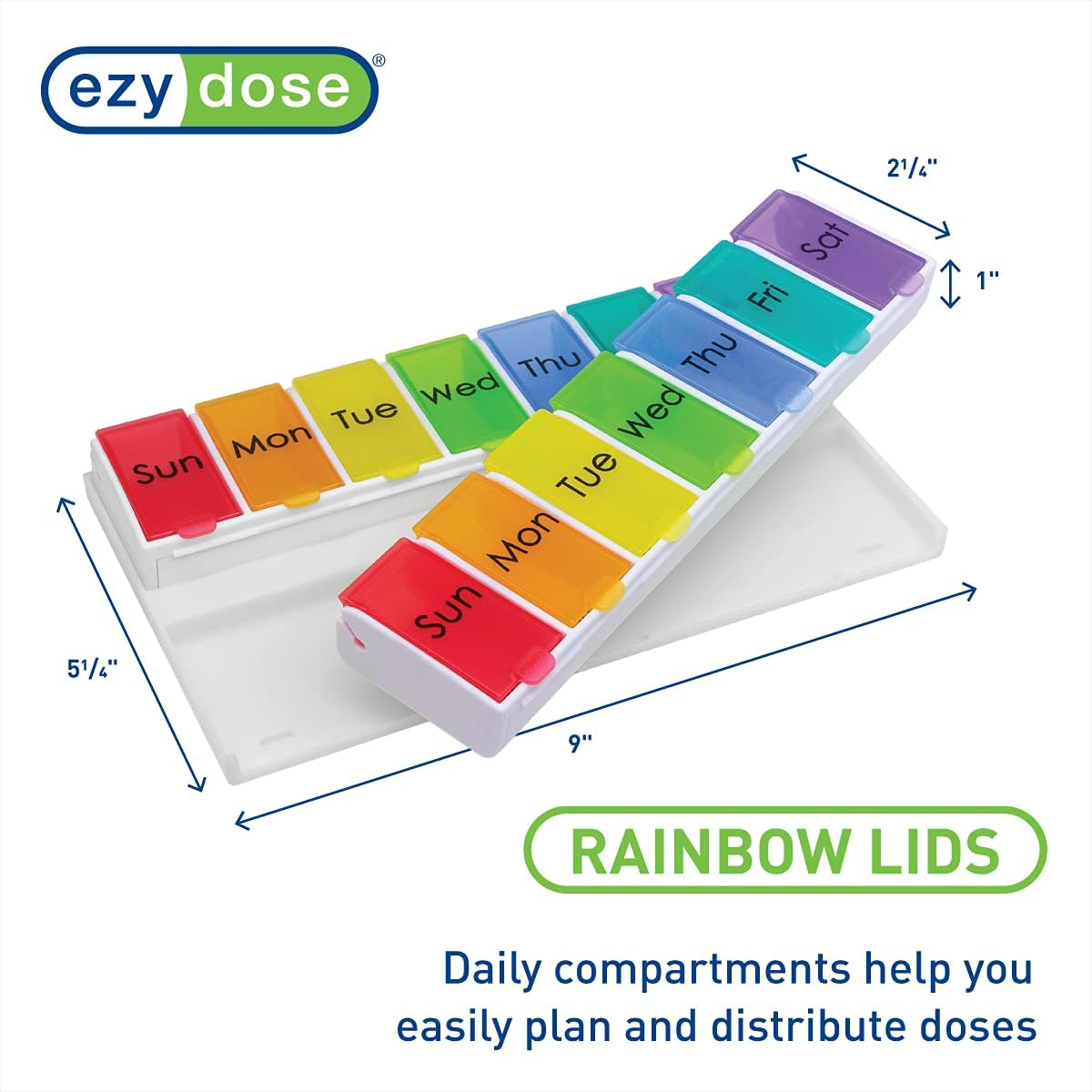 Ezy Dose 14- Day 2x/Day Pill Organizer Case