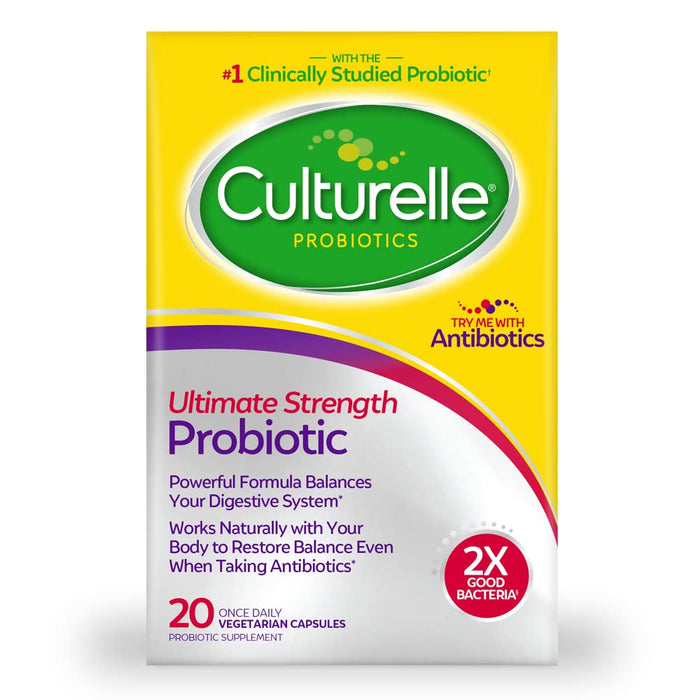 Culturelle Digestive Health Ultimate Strength Probiotic Capsules - 20 Ct