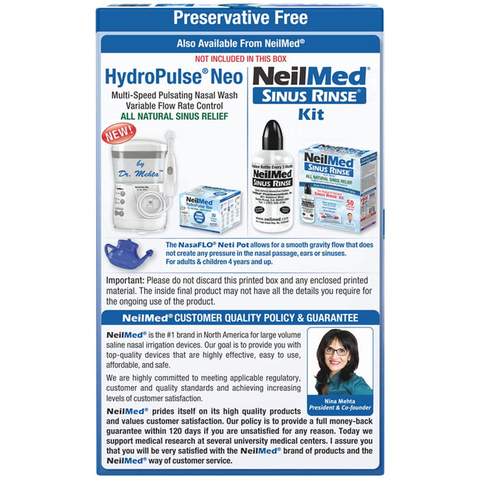 NeilMed NasaFlo Neti Pot Sinus Relief Nasal Wash System