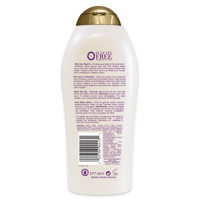 Ogx Extra Creamy + Coconut Miracle Oil Body Wash - 19.5 Oz