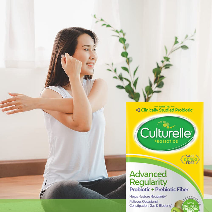 Culturelle Advanced Regularity Daily Probiotic + Prebiotic Fiber Capsules - 30 Ct